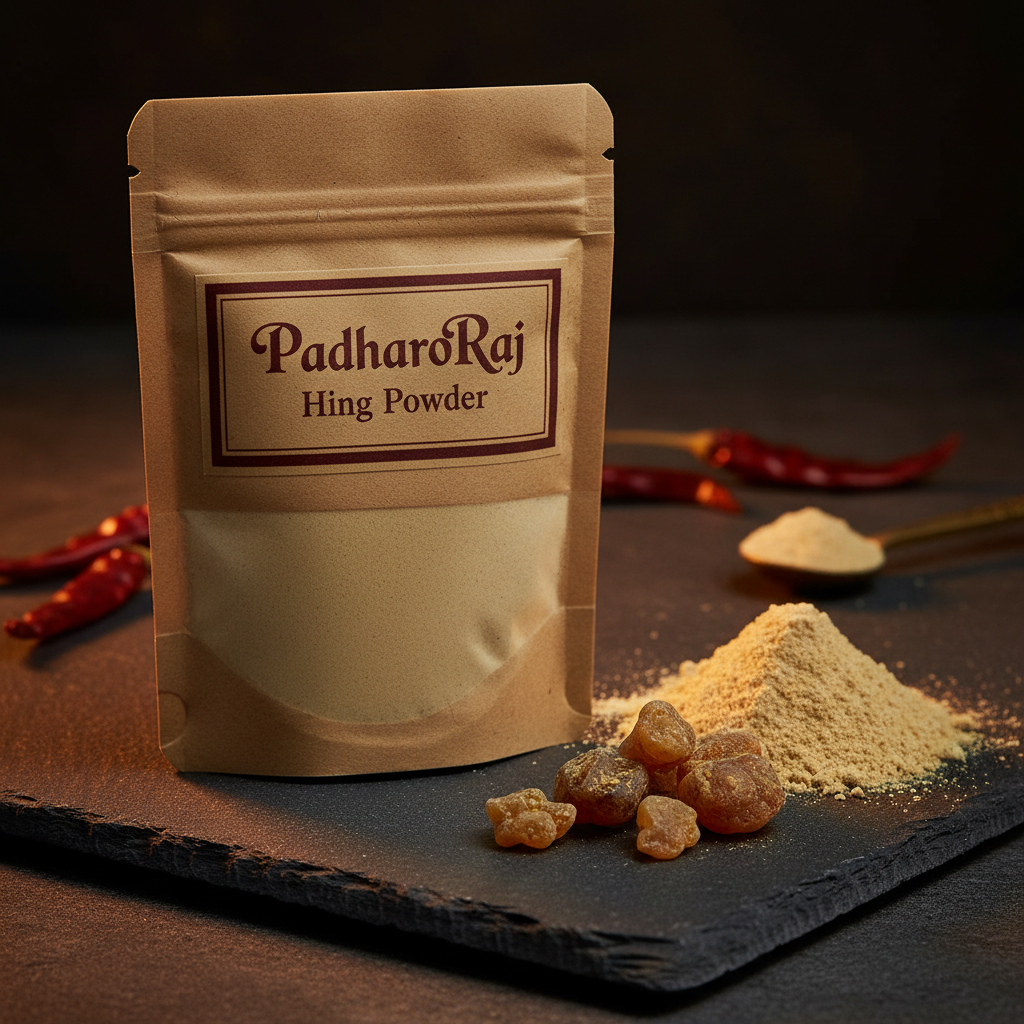 PadharoRaj Hing Asafoetida Powder 50g - premium finely ground