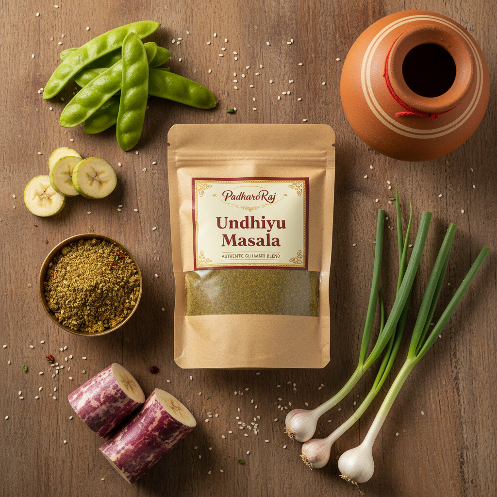 PadharoRaj Undhiyu Masala - Flat Lay